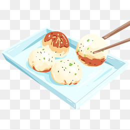 卡通简约美食面包甜点蛋糕家常菜广告设计
