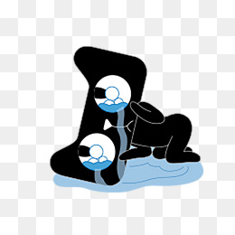 哭泣的天猫表情包形象设计logo标志免抠图