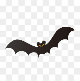 一只扁平化的蝙蝠
