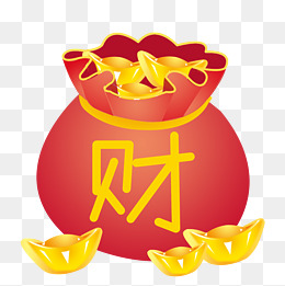 卡通钱袋png下载