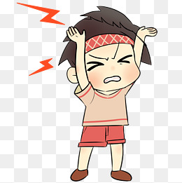 卡通头疼png下载