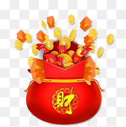 卡通钱袋png下载