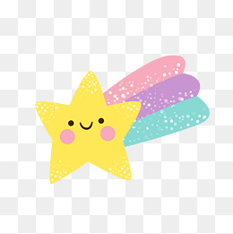 手绘可爱星星矢量图