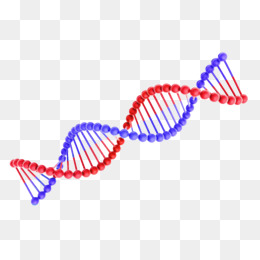 手绘卡通蓝色dna