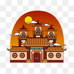 卡通城堡png下载