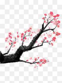 红色水墨古风背景素材背景图片免费下载_广告