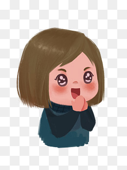 可爱女孩哈哈大笑原创元素