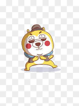 手绘哈士奇嘲讽嘲笑表情微信微博配图可商用