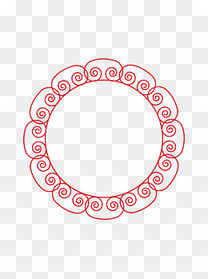 红色新年喜庆花朵波纹纹理banner背景图片免费