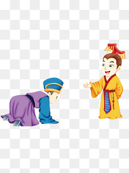 原创矢量卡通中国古代明朝官员大臣元素素材