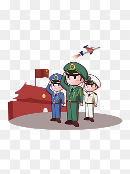 军人动漫图片手绘图片