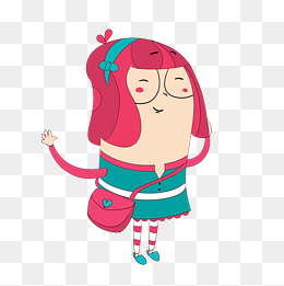 卡通胖女孩