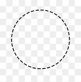 虚线矢量圆圈