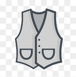 衣服马甲手绘创意矢量免抠图png