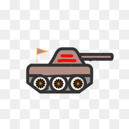 棕色坦克卡通图标