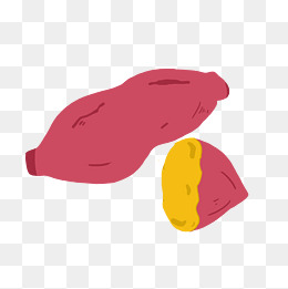 卡通美味蔬菜红薯插画png