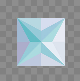 菱形块组合图形透明体