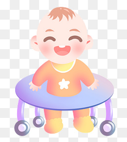 学走路的婴儿插图