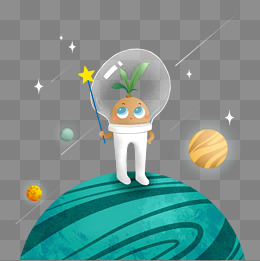 太空中的植物小怪物