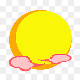 中秋节海报圆形卡通月亮