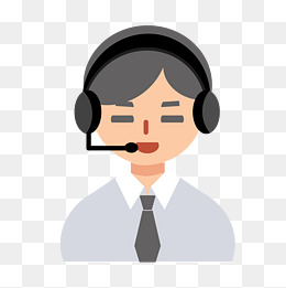 客户服务代表卡通插画
