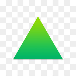 渐变l绿色立体三角形状