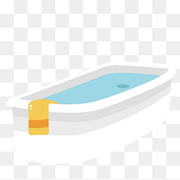 浴缸卡通png素材