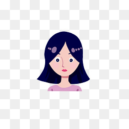 双马尾小姑娘头像素材图片免费下载_高清psd_千库网