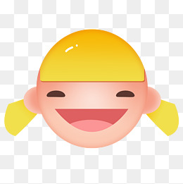 黄头发女孩头像笑脸