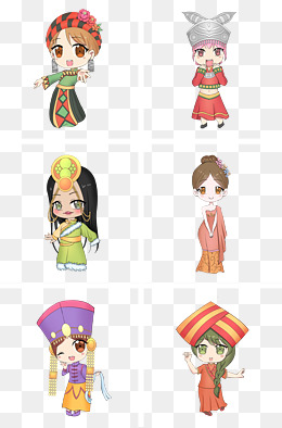 千库网为设计者提供壮族服饰插画素材大全,壮族服饰插画图片素材,壮族