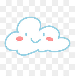可爱卡通云朵表情