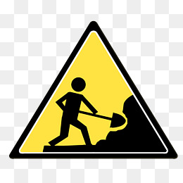 塌方路段警示图标