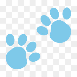 卡通猫爪印记录本矢量素材