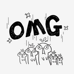 光想青年创意手绘字体设计网络流行语艺术字元