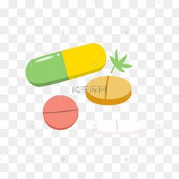 矢量手绘药物