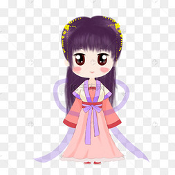 古代人物古人汉服小女孩萌系q版17