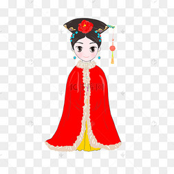 卡通古风可爱女孩清朝格格