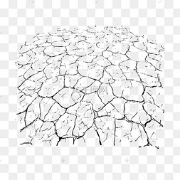 手绘干涸龟裂大地表层