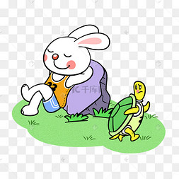 卡通可爱小兔子手绘图片-卡通可爱小兔子手绘图片素材免费下载-千库网