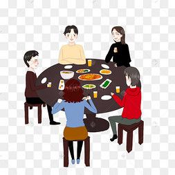 同学聚会卡通