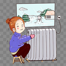 冬天取暖暖气水管