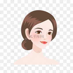 美妆美肤美容微整美女头像png