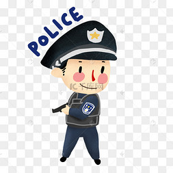 卡通警察图片-卡通警察图片素材免费下载-千库网