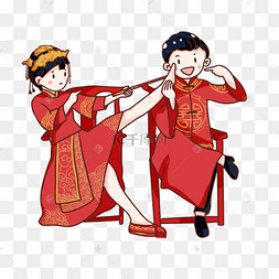 中式婚纱动漫_中式婚纱情侣头像动漫(3)