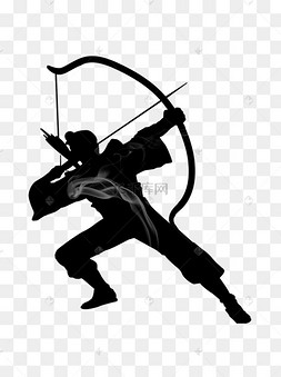 黑色武侠人物剪影图片-黑色武侠人物剪影图片素材免费下载-千库网