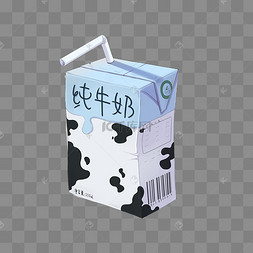 纯牛奶牛奶盒