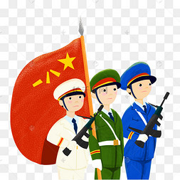 军队卡通图片-军队卡通图片素材免费下载-千库网