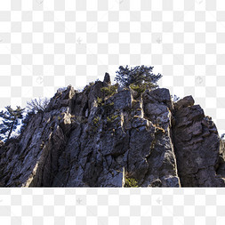 陡峭险峻风景秀丽的山峰