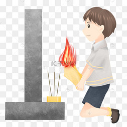 烧香png