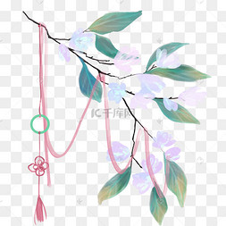 古风主题玉佩手绘插画图片-古风主题玉佩手绘插画图片素材免费下载-千